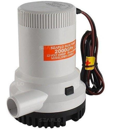 Bomba de tocón Seaflo, 2000 Gph, 12 V, 7569 litros por hora
