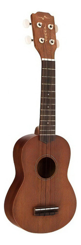 Ukulele Acústico Soprano Mahogany Vogga Vuk306 Cor Marrom