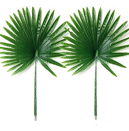 Paquete De 2 Hojas Artificiales De Hojas De Palma Artificial