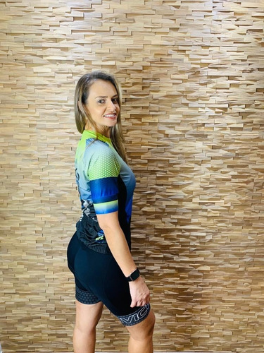 Camisa Ciclismo Elite Montanha Verde Mc