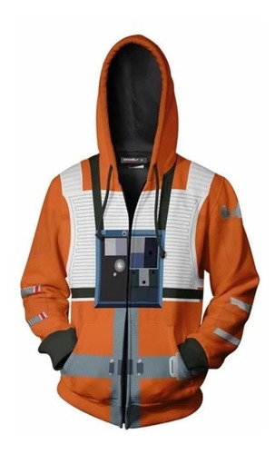 Star Wars Luke Skywalker X-wing Pilot Zip Sudadera Para Homb