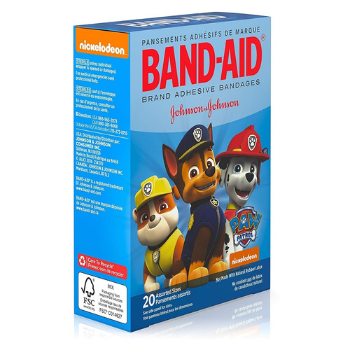 Tirita Adhesiva Bandanges, Nickelodeon Paw Patrol, Surtidos,