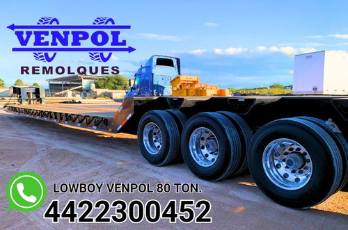 Lowboy Cuello Desmontable 2024 Remolque Cama Baja 60t Nuevo