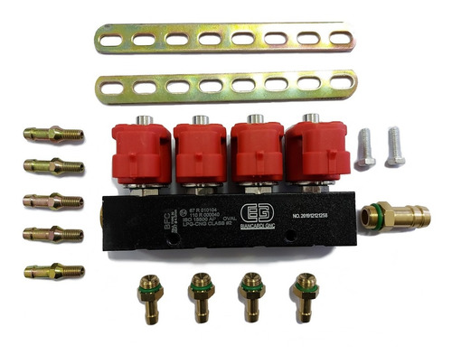 Electrónica Gnc 5ta Kit Mp48 + Manómetro + Rampa Inyección