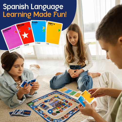 Juego De Mesa Race To Madrid Aprende Español Mmg