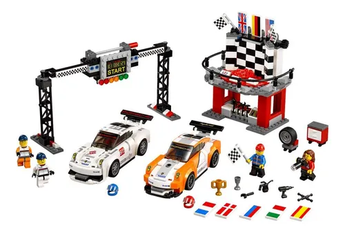 Línea De Meta Del Porsche 911 Gt De Lego Speed Champions 759
