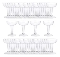 Comprar 50pcs Copas De Cóctel Apilables Copas De Champán Fiesta