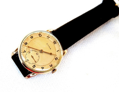 Reloj Cyma Vintage 38mm Funcionando 1940c Micronado Oro