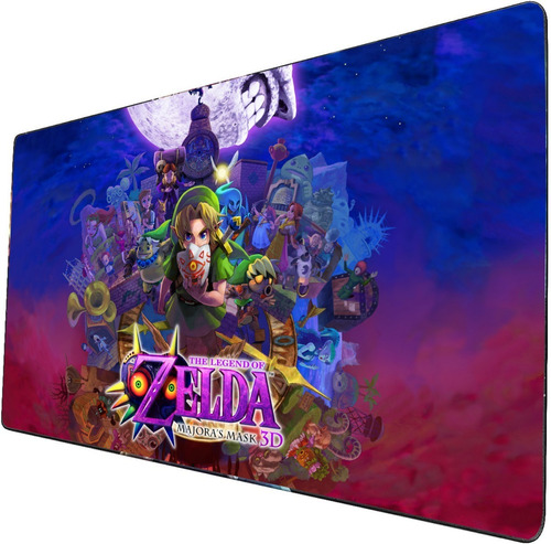 Mouse Pad Grande Zelda Majoras Mask Arte Gamer 30x70cm