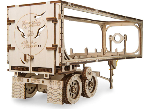Ugears Remolque Para Camión Heavy Boy Vm-03 Modelo De Madera