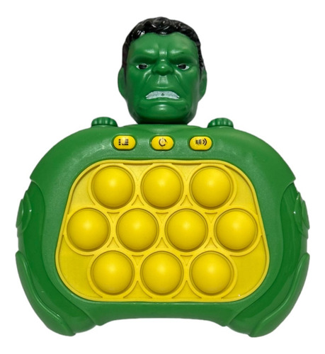 Juego Pop It Eléctrico 4 Modos De Juego Incluye Baterías Color Hulk