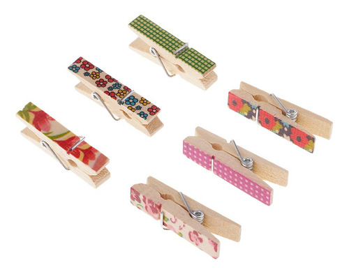 50 Piezas Mezclados Navidad Estampado Clavijas Decoración