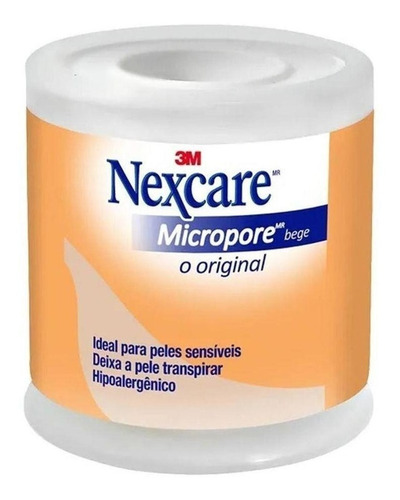 Esparadrapo Micropore Nexcare Bege 100mm X 4,5m 3m