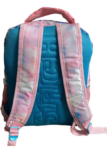 Mochila Escolar Primaria Stitch Truzt Color Rosa Diseño De La Tela Lisa