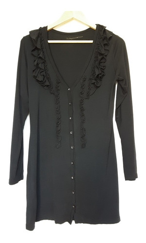 Imagen 6 de 10 de Camisa Larga Con Mangas Y Botones Frontales, Talla M