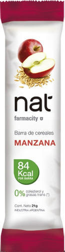 Barra De Cereales Nat Manzana X 21 G