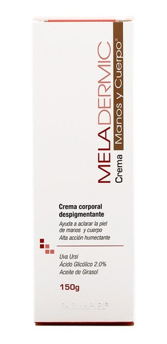 Imagen 3 de 8 de Crema Aclaradora Despigmentante Corporal Meladermic 150gr