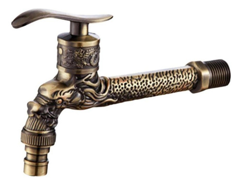 Torneira De Água Montada Na Parede Com Escultura Em Bronze