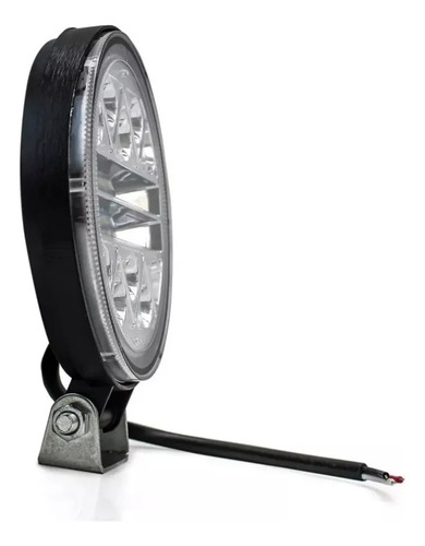 Faro Auxiliar Led Tunix 34 Led Auto Moto Luz Fija Y Estrobo