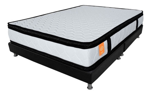 Imagen 1 de 5 de Combo Colchón Romance Relax Experience Foam King + Base Cama