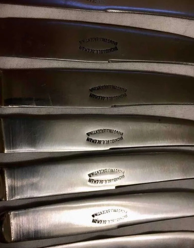 Cuchillos Estilo Francés De Postre Hojas De Acero Aleman C29 (Usado)