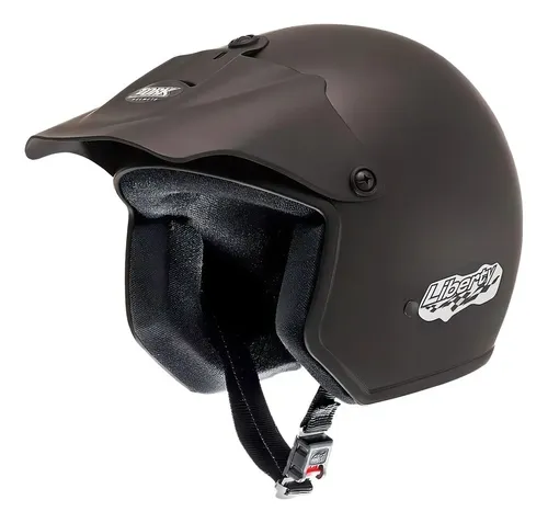 Capacete Aberto Pro Tork Liberty Preto Fosco para Adultos