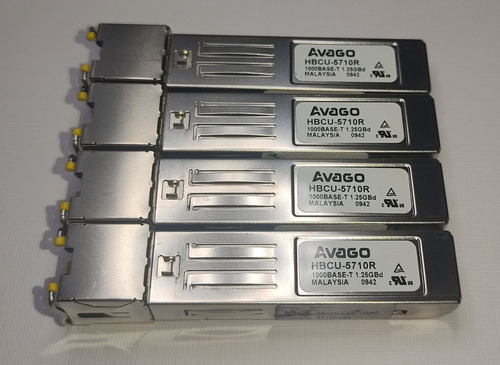 Modulo Sfp Gigaethernet 1gb Rj-45 Avago Hbcu-5710r