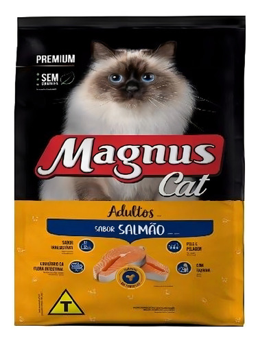 Ração Magnus Premium Gatos Adultos Salmão 2,5kg