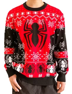 Spider-man Ugly Sweater Sueter Navideño Hombre Sueter Mujer