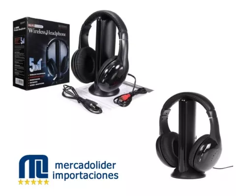 Auriculares Inalambricos ideal para TV Pc 5 en 1 - Mercado Lider