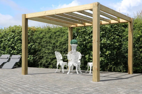 Pergolas De Madera De 5x5 Metros, $45,000