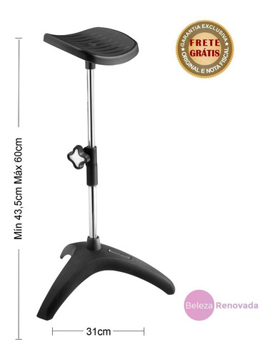 Imagem 7 de 7 de Suporte Tripe Fix Dompel Apoio Das Pernas Manicure Pedicure
