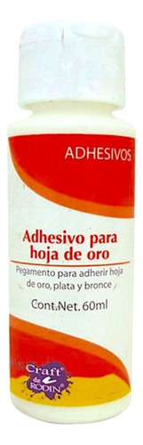 Pegamento Adhesivo Para Hoja Oro O Plata Policraft Arte 60ml