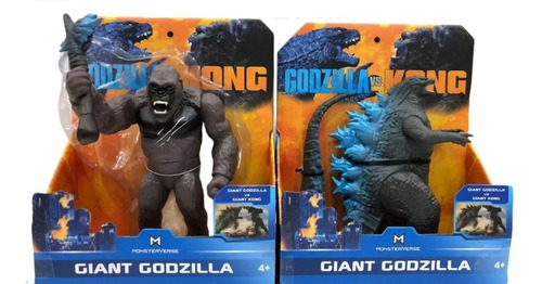 Muñecos Godzilla Vs Kong  X2 Articulado Envio Gratis N