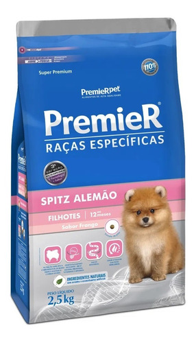 Ração Premier Spitz Alemão Filhote 2,5kg