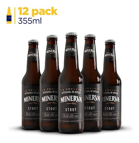 Imagen 2 de 4 de Cerveza Minerva Stout 12 Pack