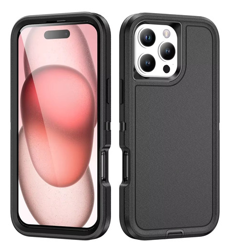 Case 360 iPhone 16 Pro Max - Triple Protección Anti Impacto