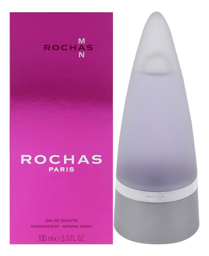 Perfume Rochas Man Eau De Toilette 100 Ml Para Hombre