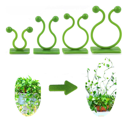 Clips De Pared Para Trepar Plantas, 200 Piezas De Ganch...