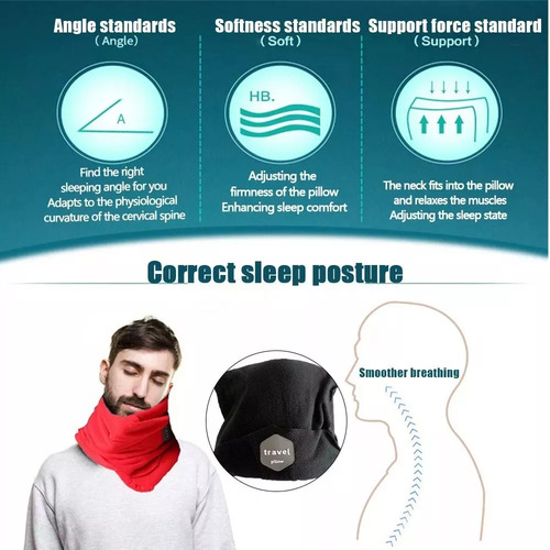 Almohada Protectora De Cuello Travel Storage, Almohada De Ap