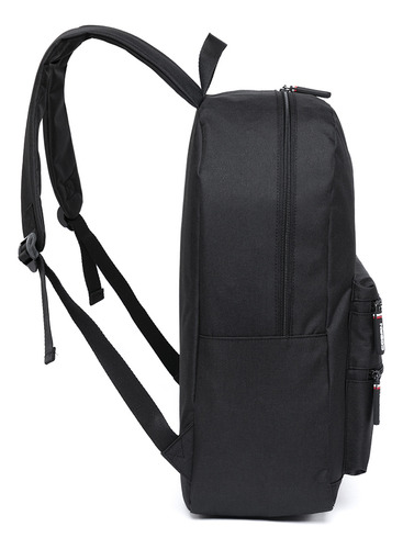 Mochila Escolar Masculina Trabalho Resistente Cor Preto Desenho Do Tecido Lisa