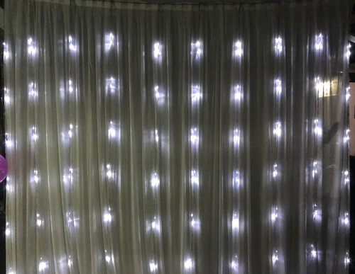 Cortina Led 3x3m Efecto Lluvia Cascada Luz Blanca Eventos