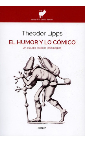 El Humor Y Lo Comico Un Estudio Estetico Psicologico, De Theodor Lipps. Editorial Herder, Tapa Blanda, Edición 1 En Español, 2015