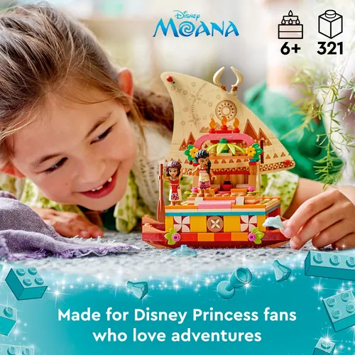 Lego Disney Princesa Moana Y Sina Bote Con Delfin