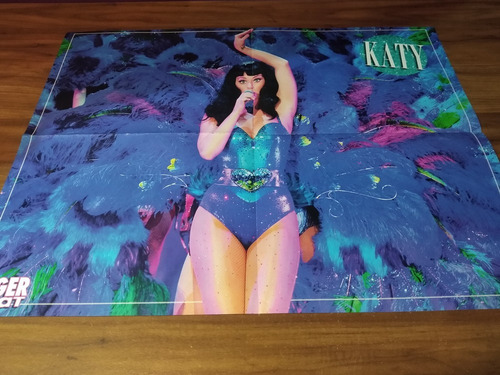(t006) Poster Big Time Rush * Katy Perry 53 X 41 (Usado)