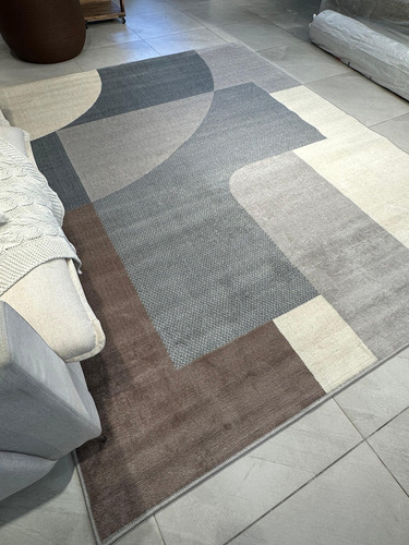 Tapete 3,00x4,00 Renaissance Vital Cinza Para Sala Quarto Comprimento 400 Cm Cor Vital 51 Desenho Do Tecido Geométrico Largura 300 Cm