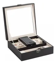 Comprar Joyero De Cuero Sintético Para Joyas Con Espejo 