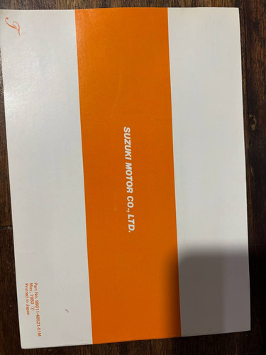 Manual Del Propietario Suzuki Ts 125 Er - Original