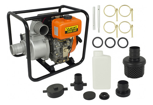 Motobomba Diesel 4 Autoescorvante 9hp Vulcan Vmbe40d