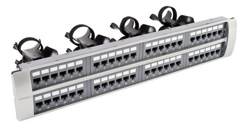Panel De Parcheo 2 Ur Cat 6 48 Puertos Gris Commscope